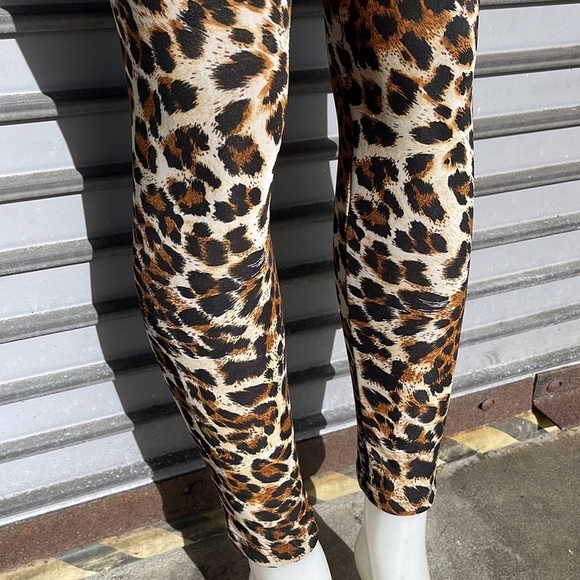 Soho Girls Animal Print Pants One Size Fits All - Picture 8 of 12